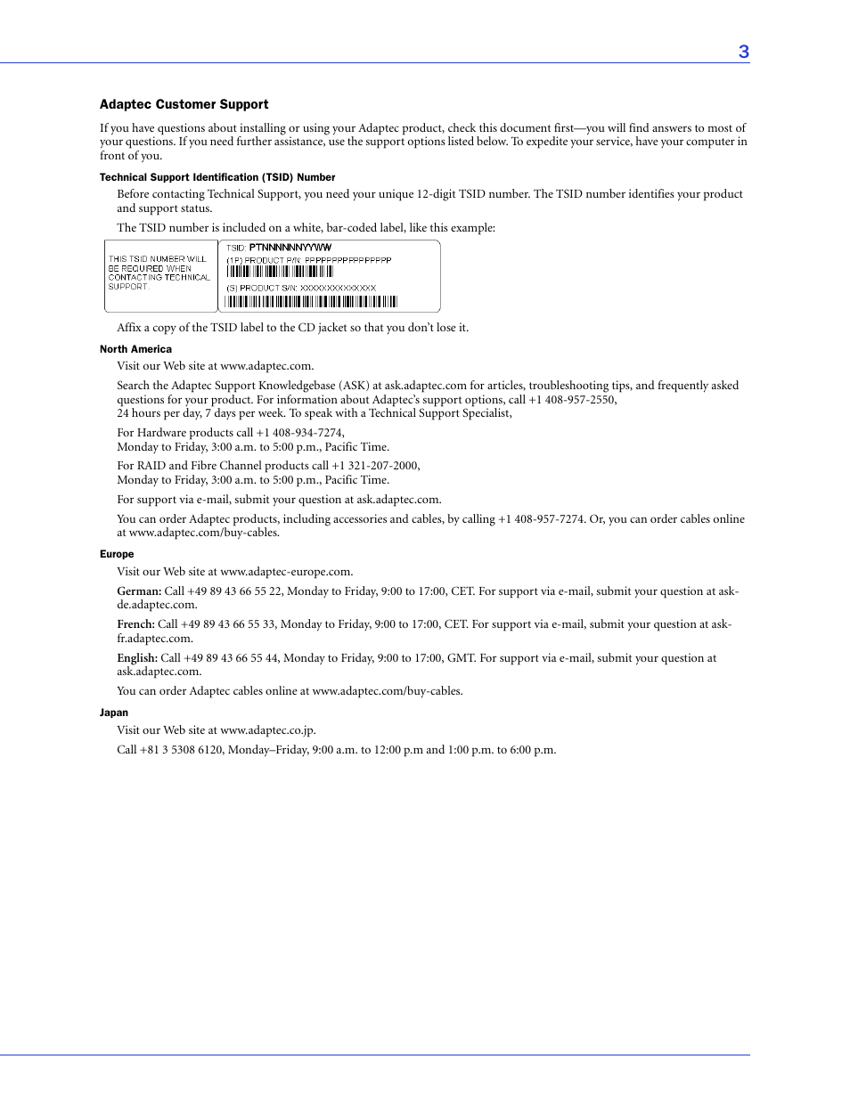 Adaptec 58300 User Manual | Page 3 / 88