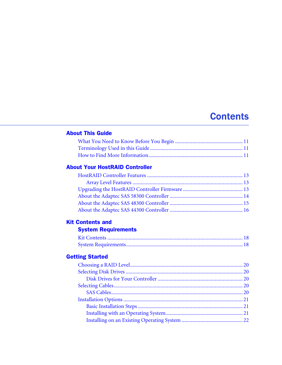 Adaptec 58300 User Manual | Page 6 / 88