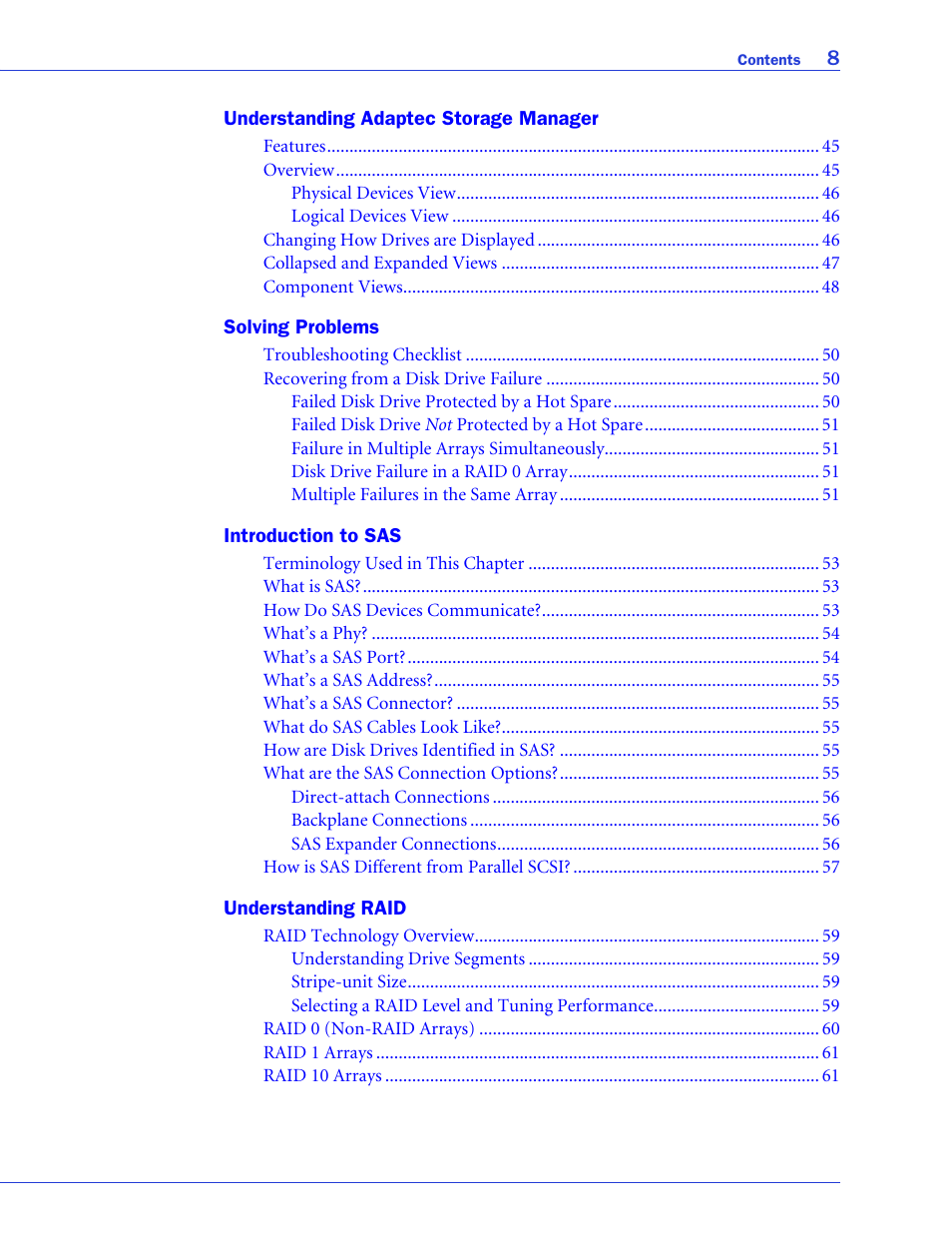 Adaptec 58300 User Manual | Page 8 / 88
