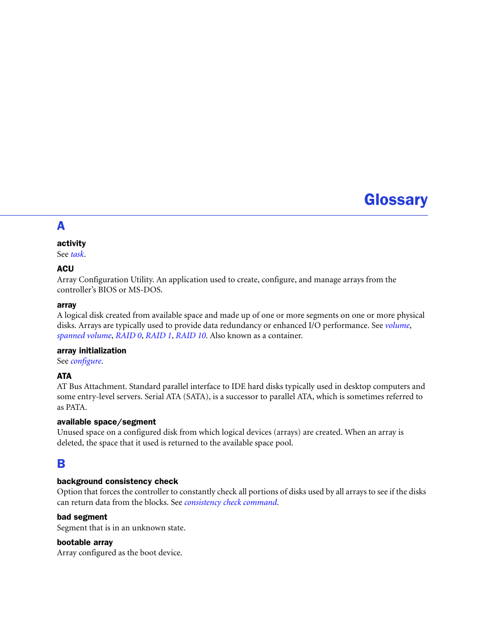 Glossary | Adaptec 58300 User Manual | Page 80 / 88