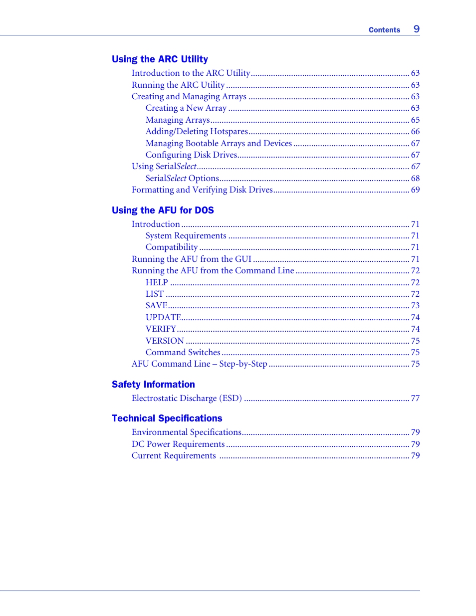 Adaptec 58300 User Manual | Page 9 / 88
