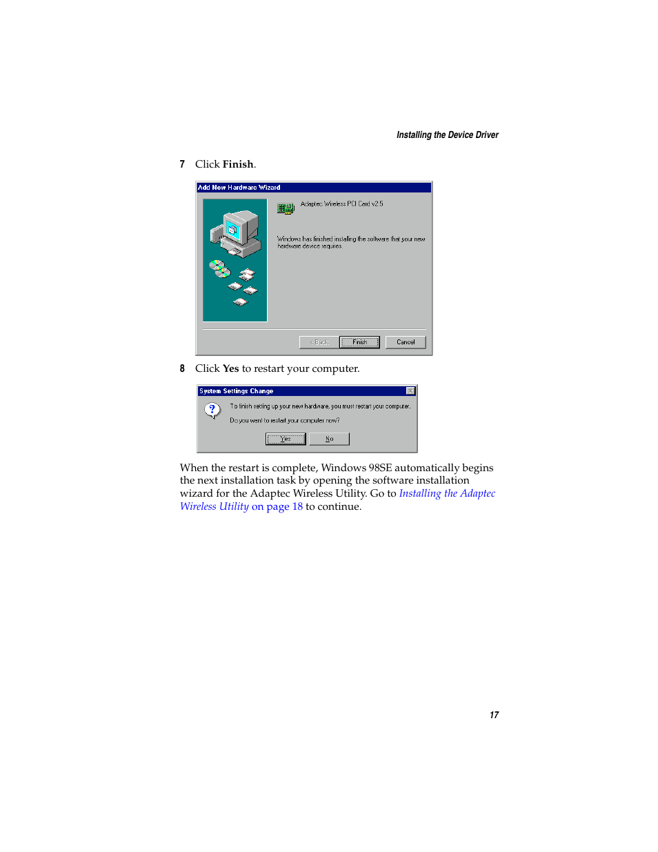 Adaptec WirelessTM User Manual | Page 24 / 58