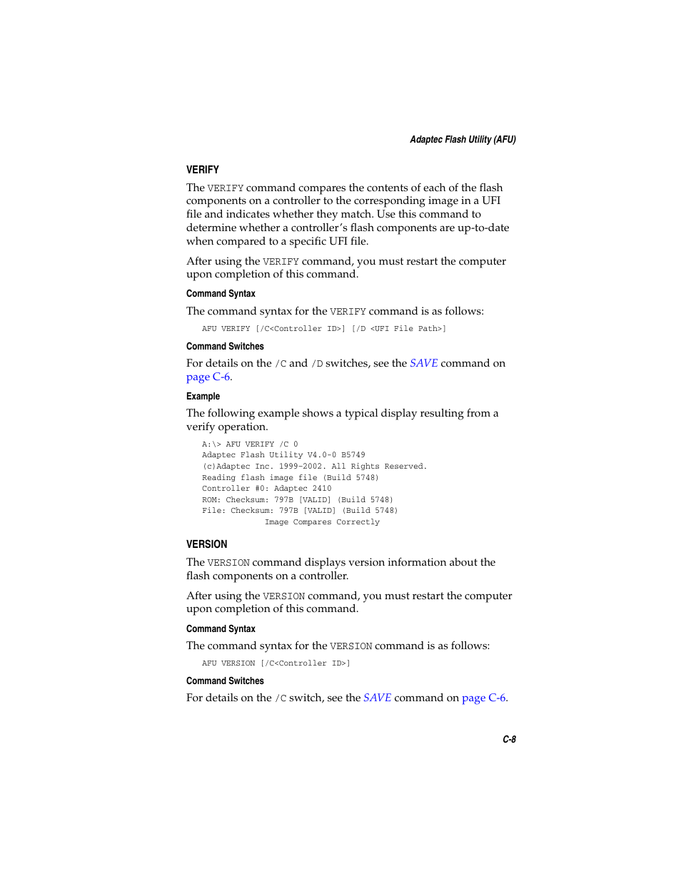 Adaptec SATA AND SCSI RAID CONTROLLERS User Manual | Page 101 / 165