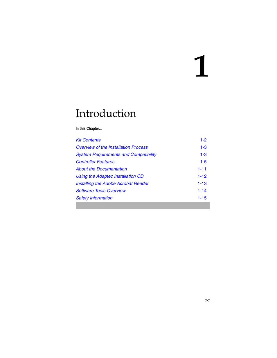 Introduction | Adaptec SATA AND SCSI RAID CONTROLLERS User Manual | Page 14 / 165