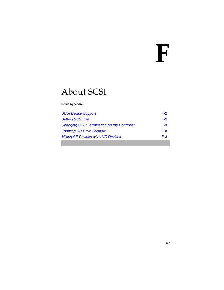 About scsi | Adaptec SATA AND SCSI RAID CONTROLLERS User Manual | Page 147 / 165