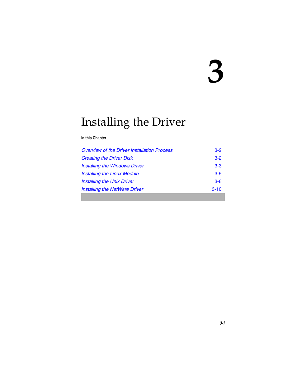 Installing the driver, Chapter 3 | Adaptec SATA AND SCSI RAID CONTROLLERS User Manual | Page 37 / 165