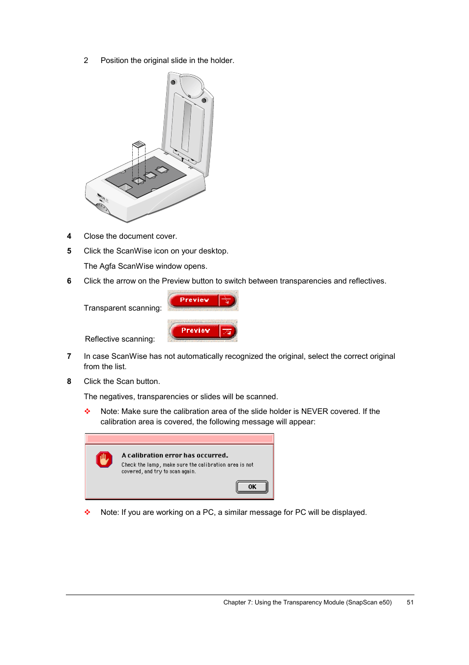 Instruction | AGFA E40 User Manual | Page 51 / 60