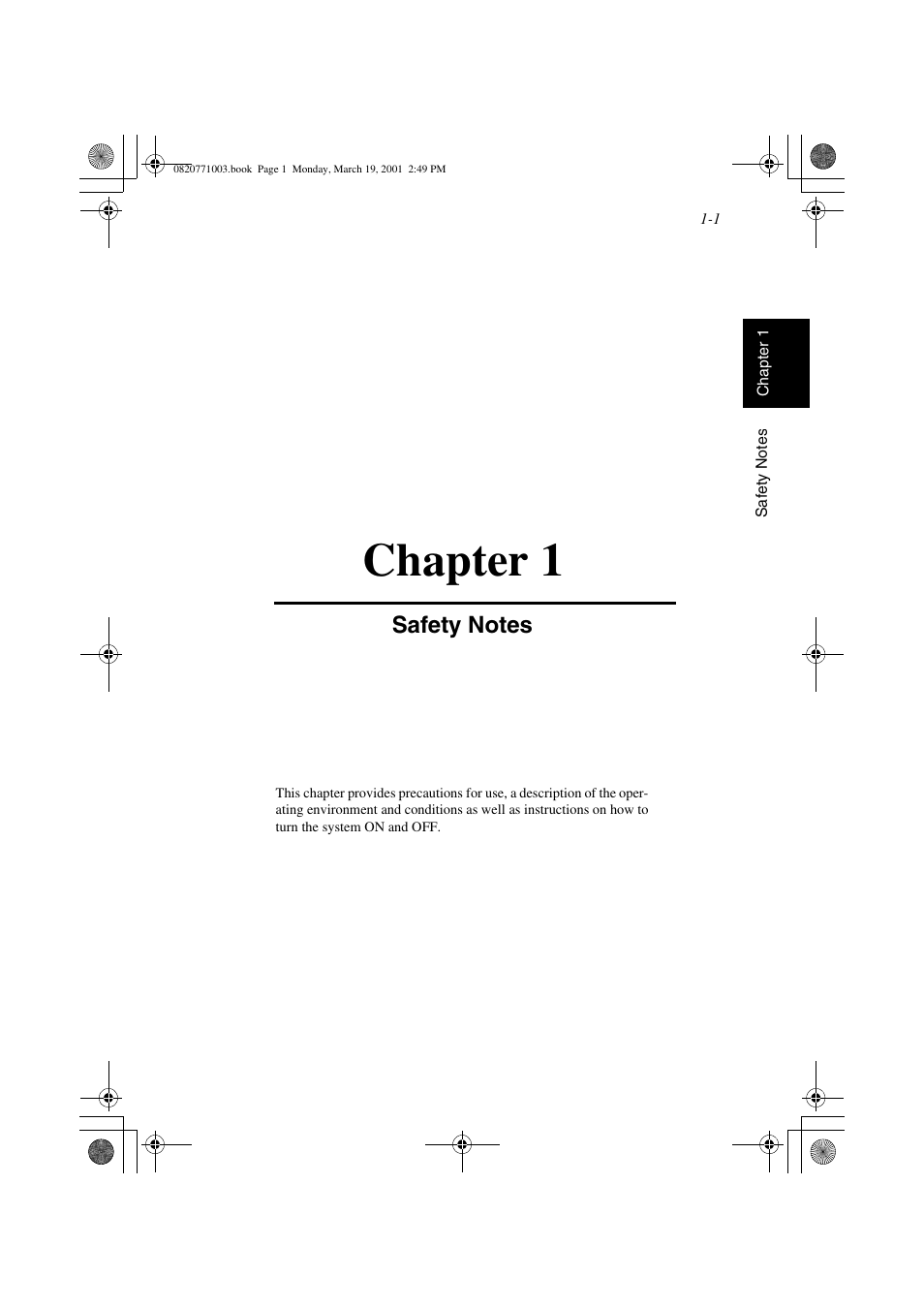 Chapter 1: safety notes, Chapter 1, Safety notes | AGFA IT SR 24 User Manual | Page 18 / 91