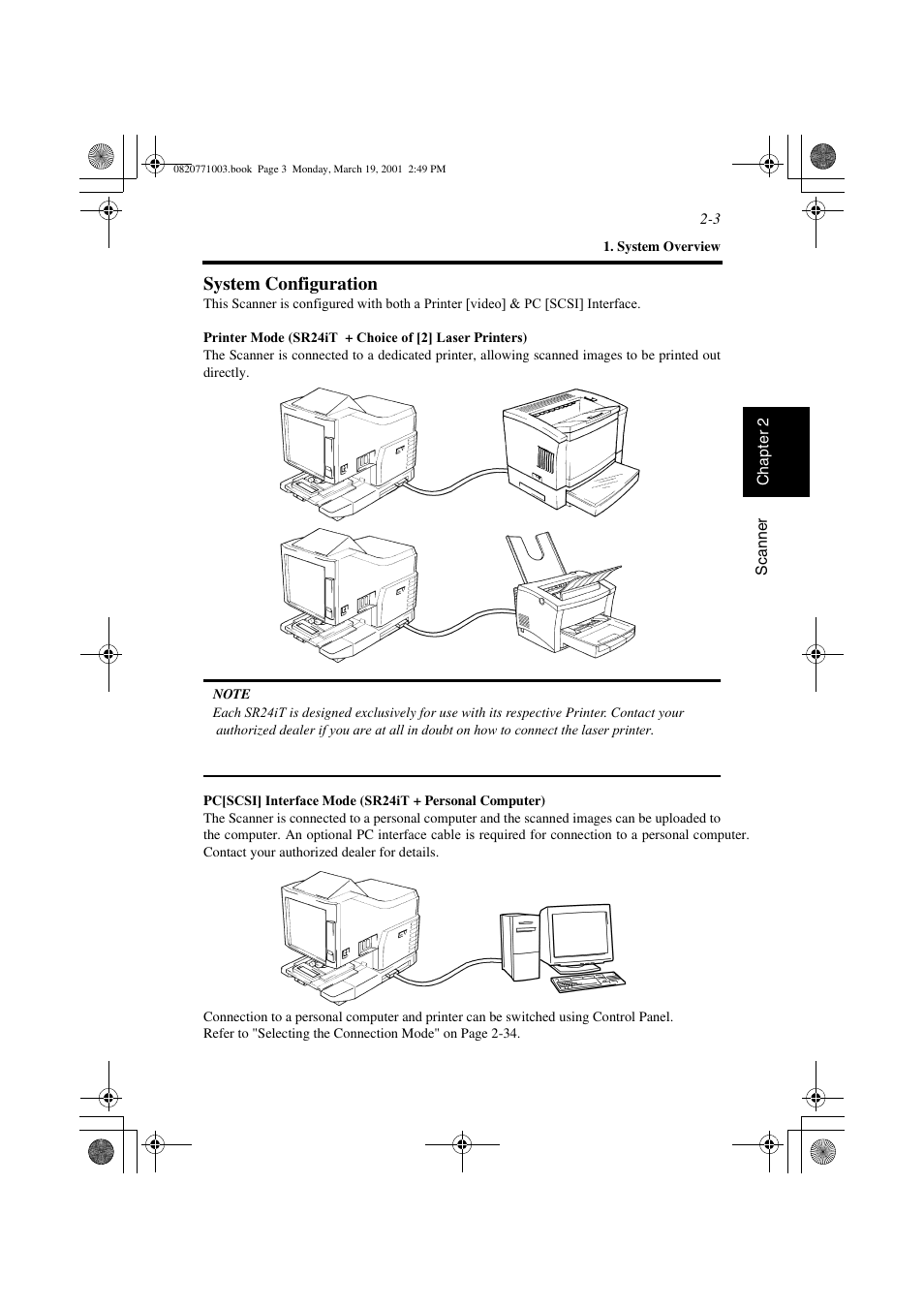 System configuration, System configuration -3 | AGFA IT SR 24 User Manual | Page 28 / 91