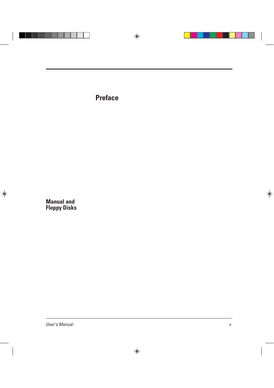 Preface, Manual and floppy disks | AGFA TM 14ADV User Manual | Page 12 / 158