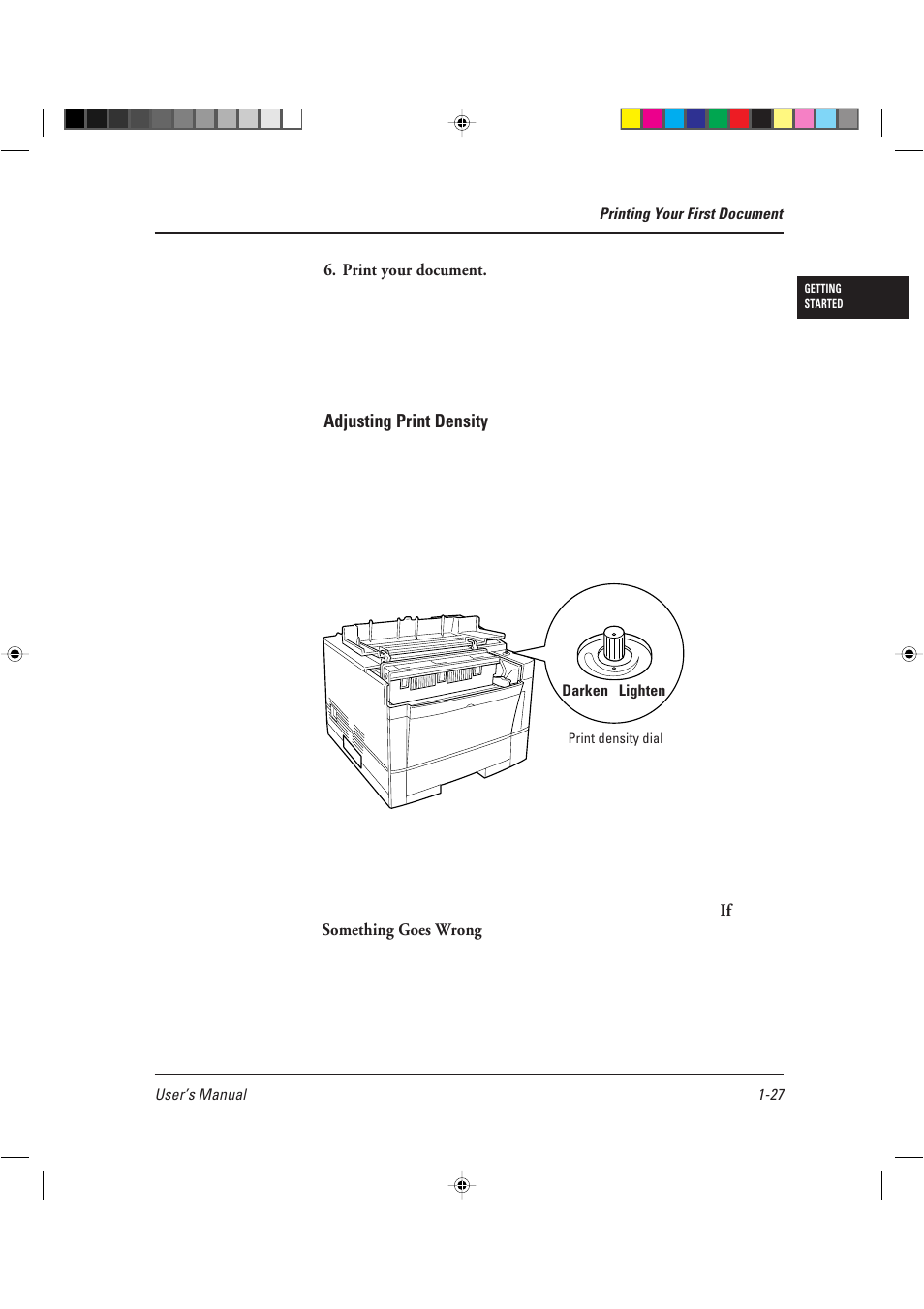 Adjusting print density | AGFA TM 14ADV User Manual | Page 42 / 158