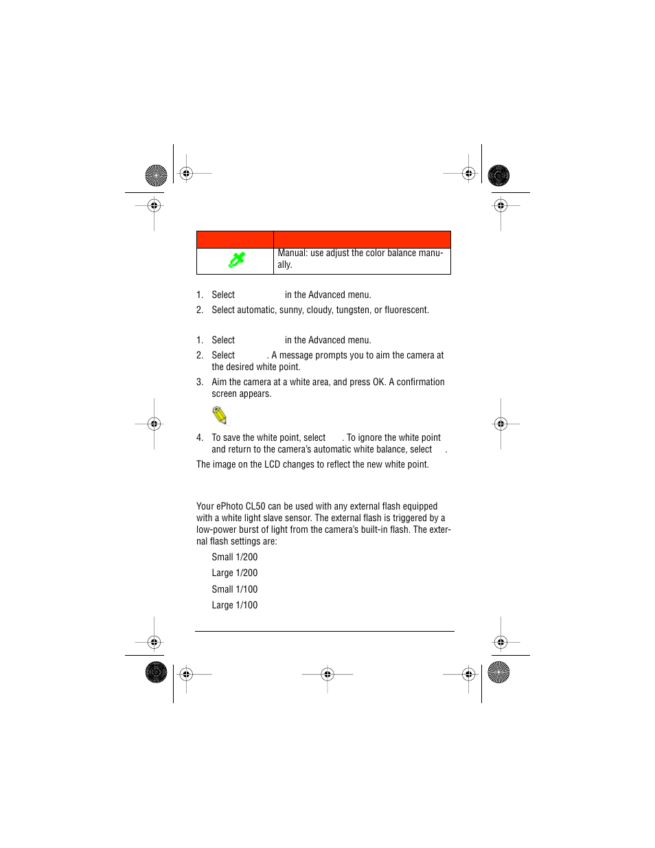 External flash | AGFA ePhoto CL50 User Manual | Page 28 / 55