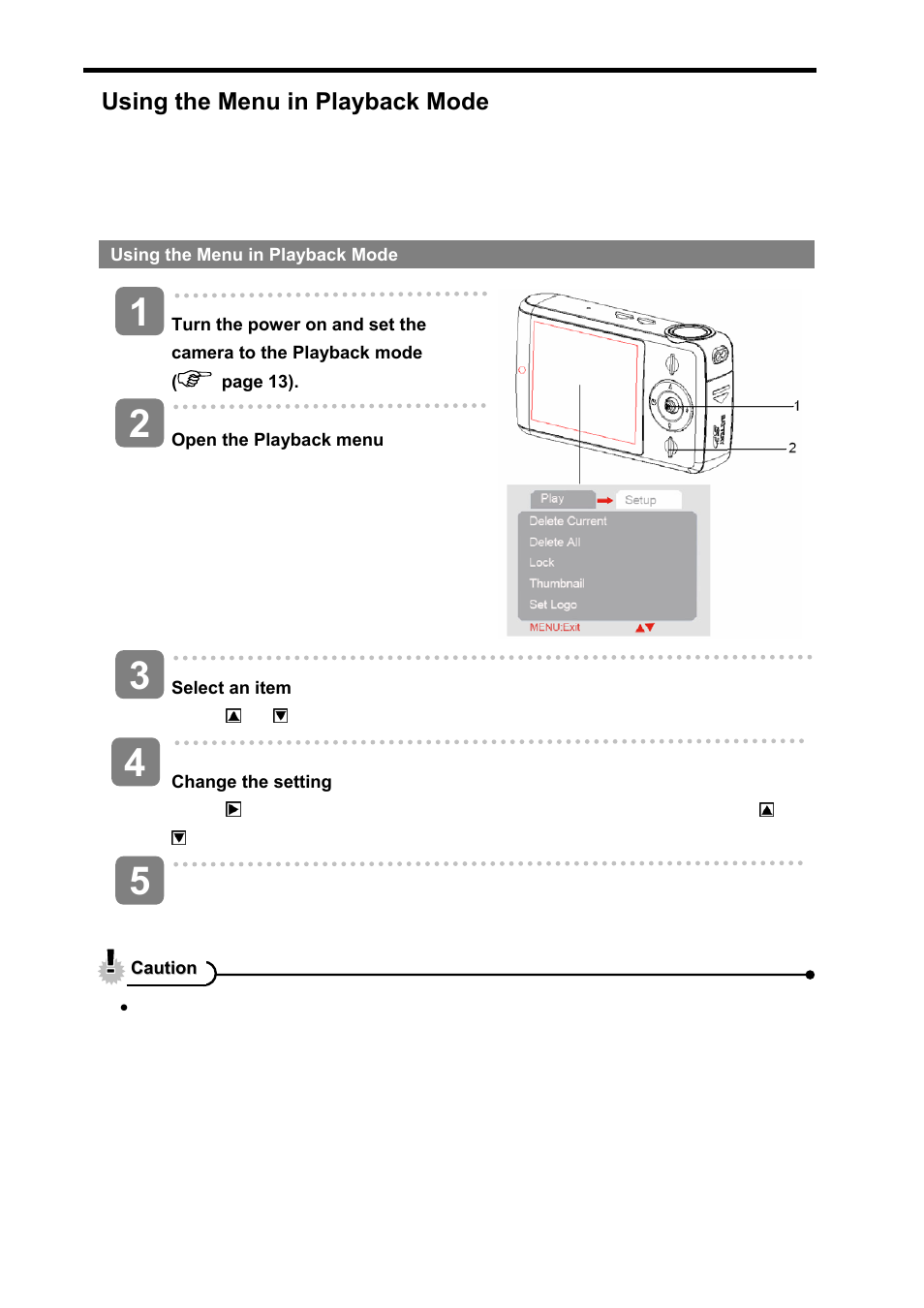 Using the menu in playback mode | AGFA sensor 500-X User Manual | Page 36 / 53