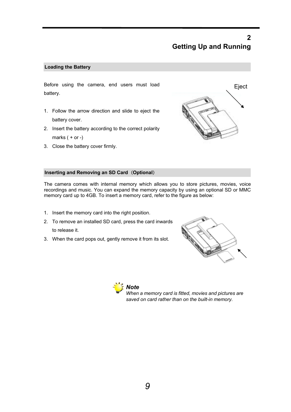 2getting up and running | AGFA DV-5000G User Manual | Page 10 / 74