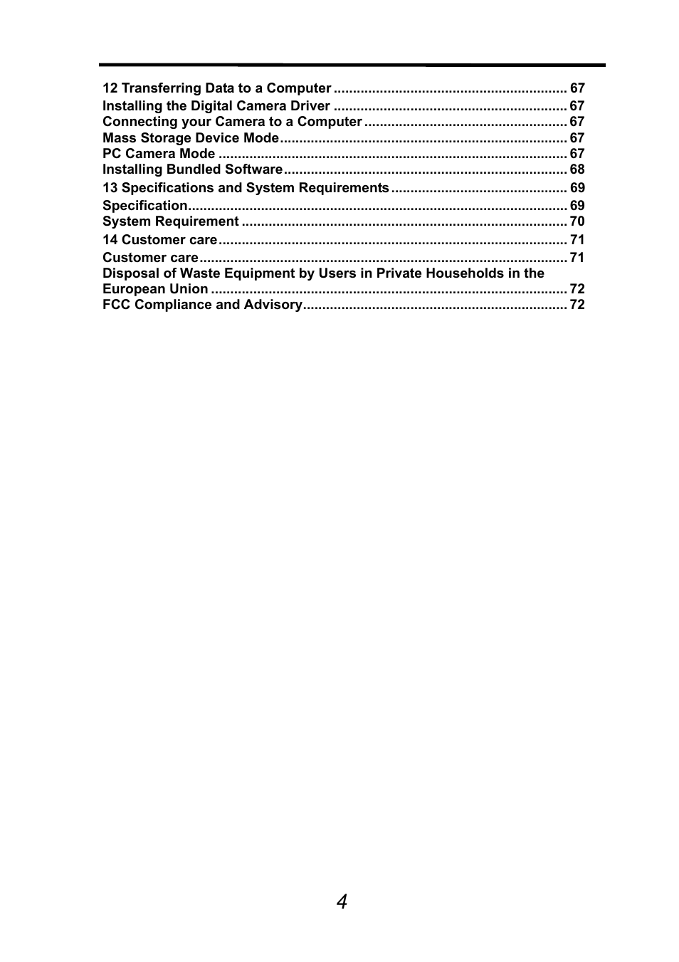 AGFA DV-5000G User Manual | Page 5 / 74