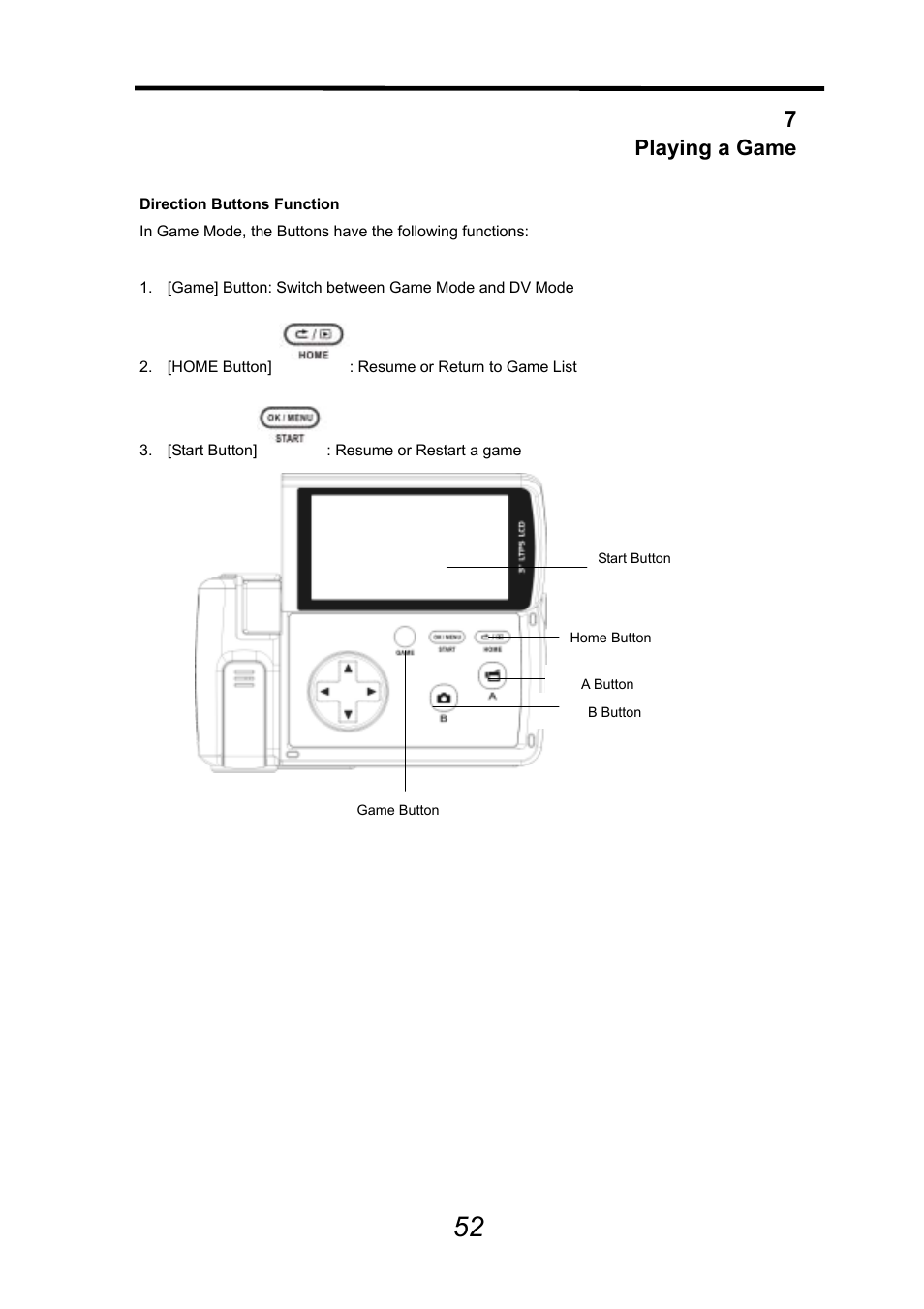 7playing a game | AGFA DV-5000G User Manual | Page 53 / 74