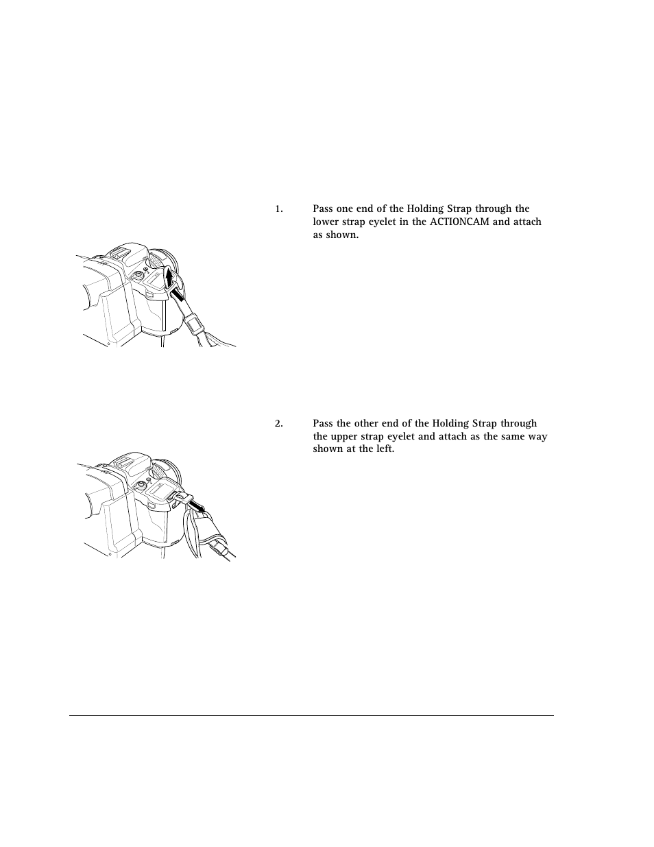 Attaching the holding strap | AGFA 307 User Manual | Page 24 / 73