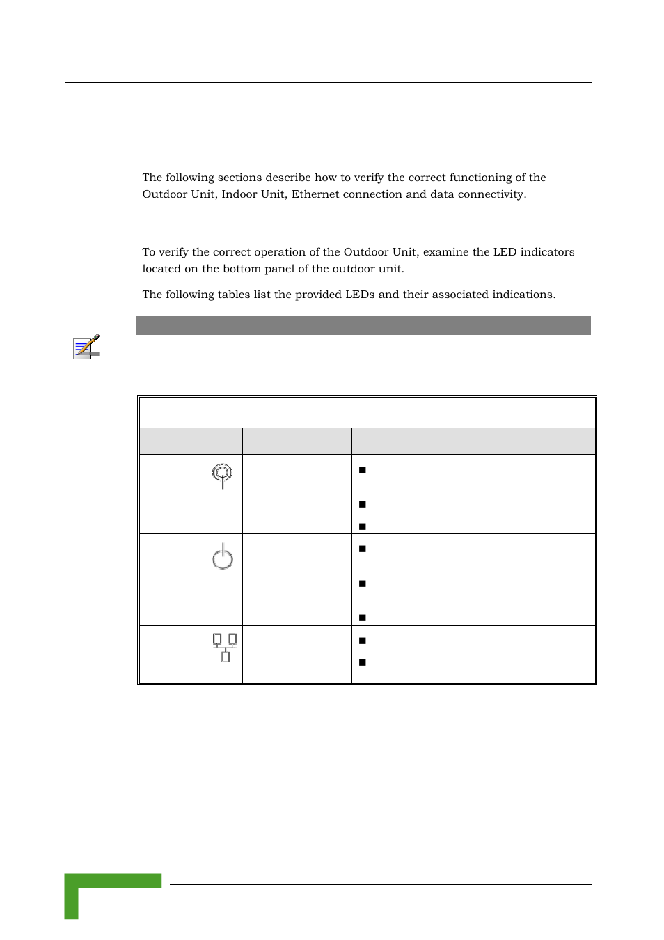 5 operation verification, 1 outdoor unit verification | Alvarion BREEZEACCESS SW VERSION 5.1 User Manual | Page 112 / 273