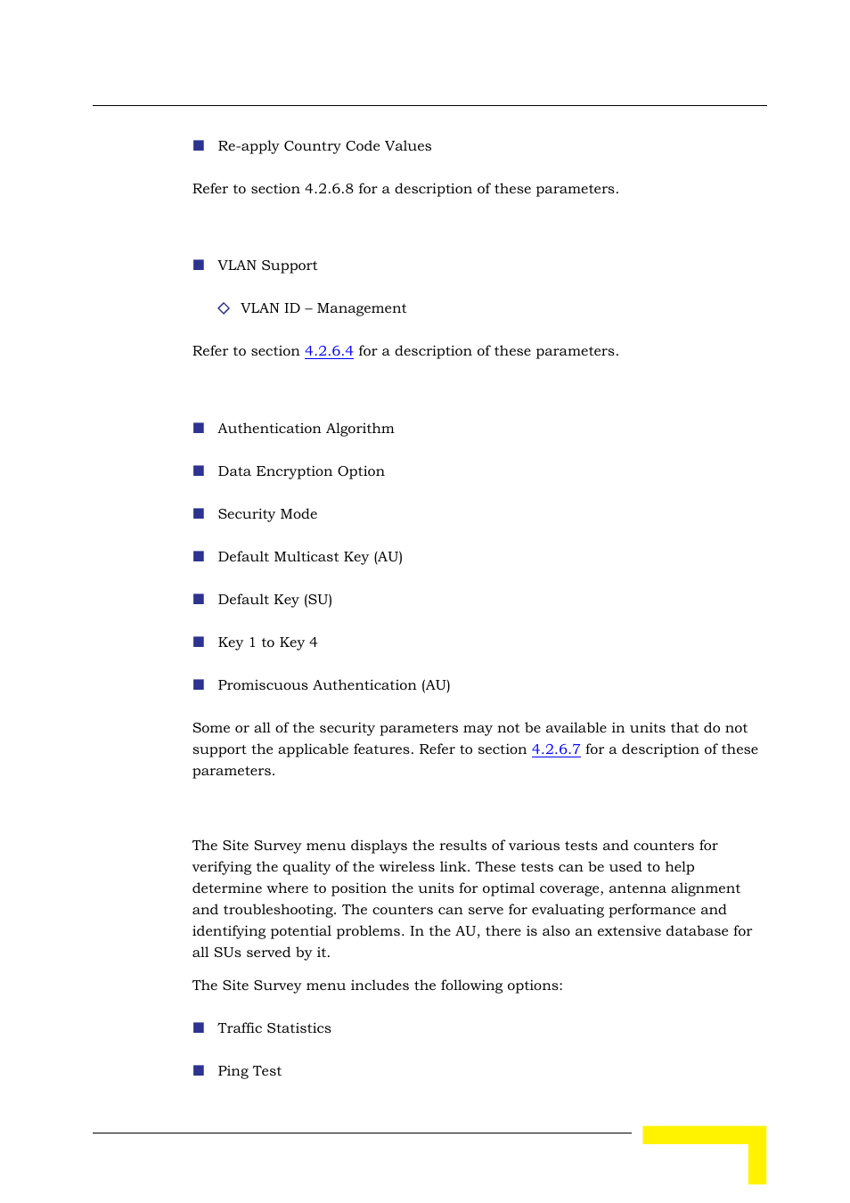 5 site survey menu | Alvarion BREEZEACCESS SW VERSION 5.1 User Manual | Page 145 / 273