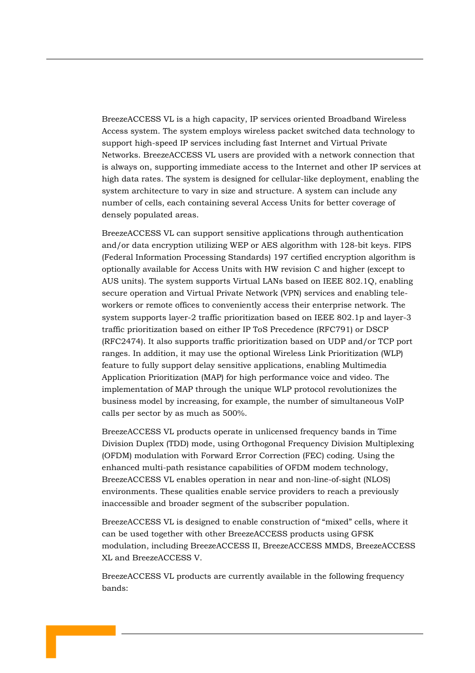 1 introducing breezeaccess vl | Alvarion BREEZEACCESS SW VERSION 5.1 User Manual | Page 34 / 273