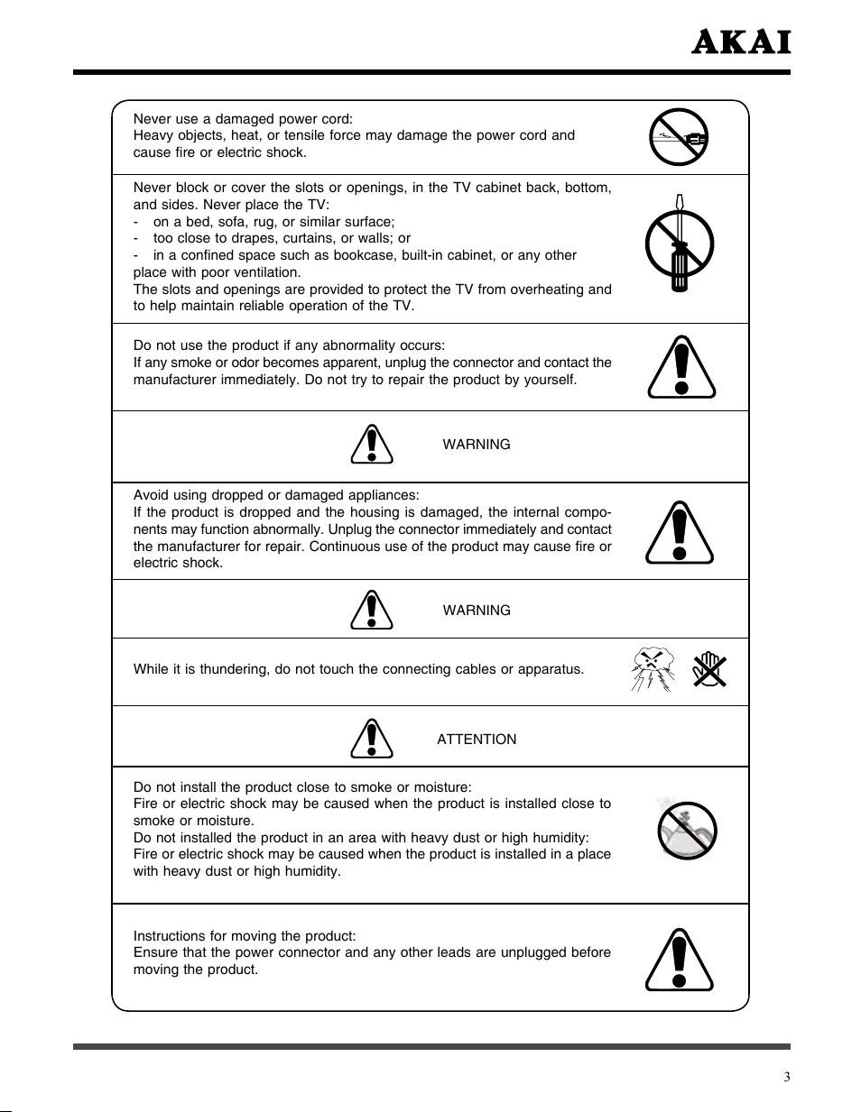 Akai LCT3785TA User Manual | Page 4 / 44