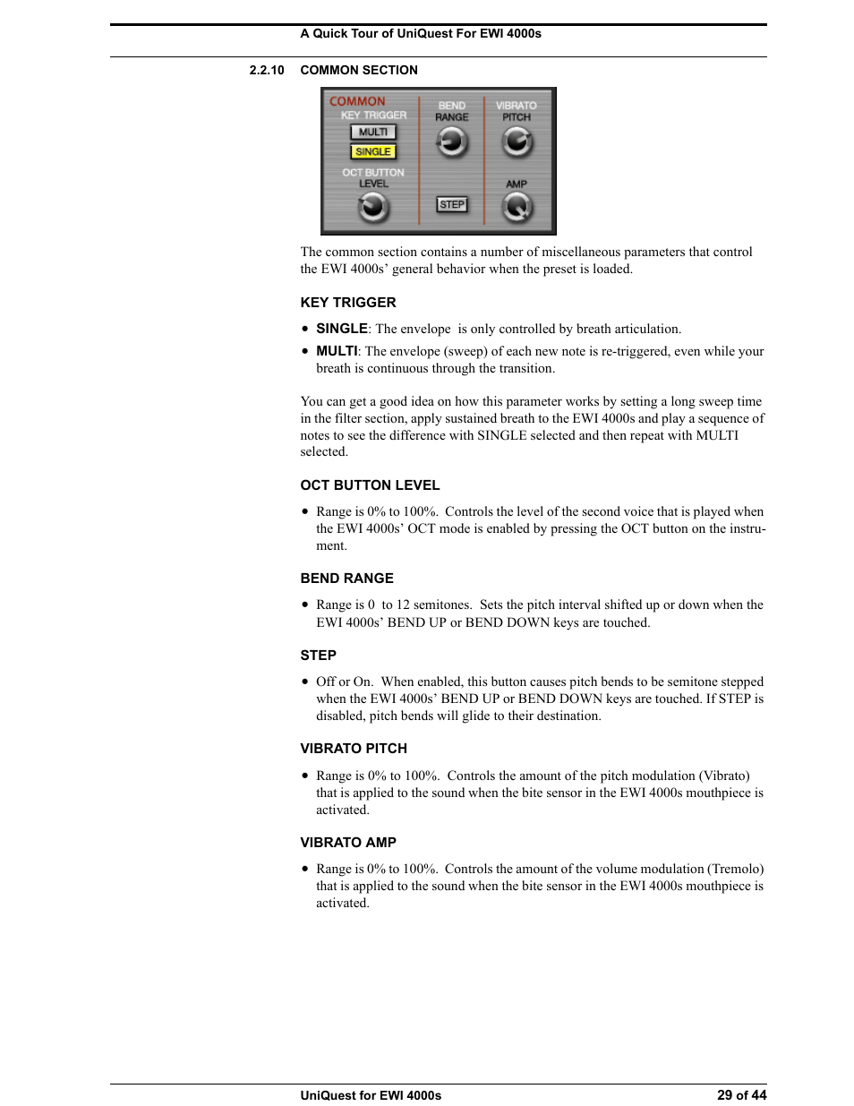 10 common section | Akai UNIQUEST 4000S User Manual | Page 29 / 44