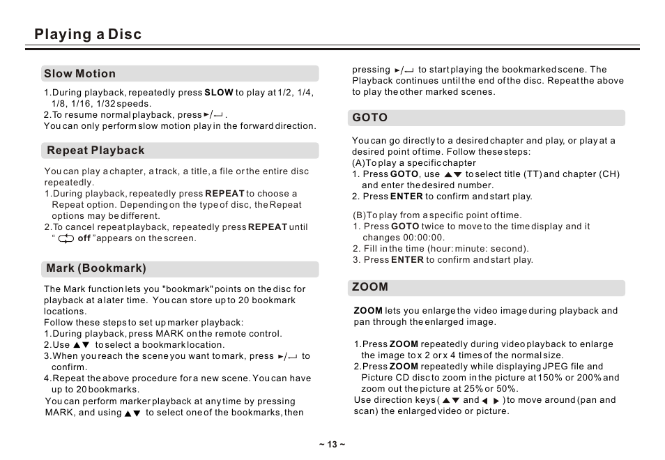 Т³гж 15, Playing a disc | Akai ACVDS731UXT User Manual | Page 15 / 28