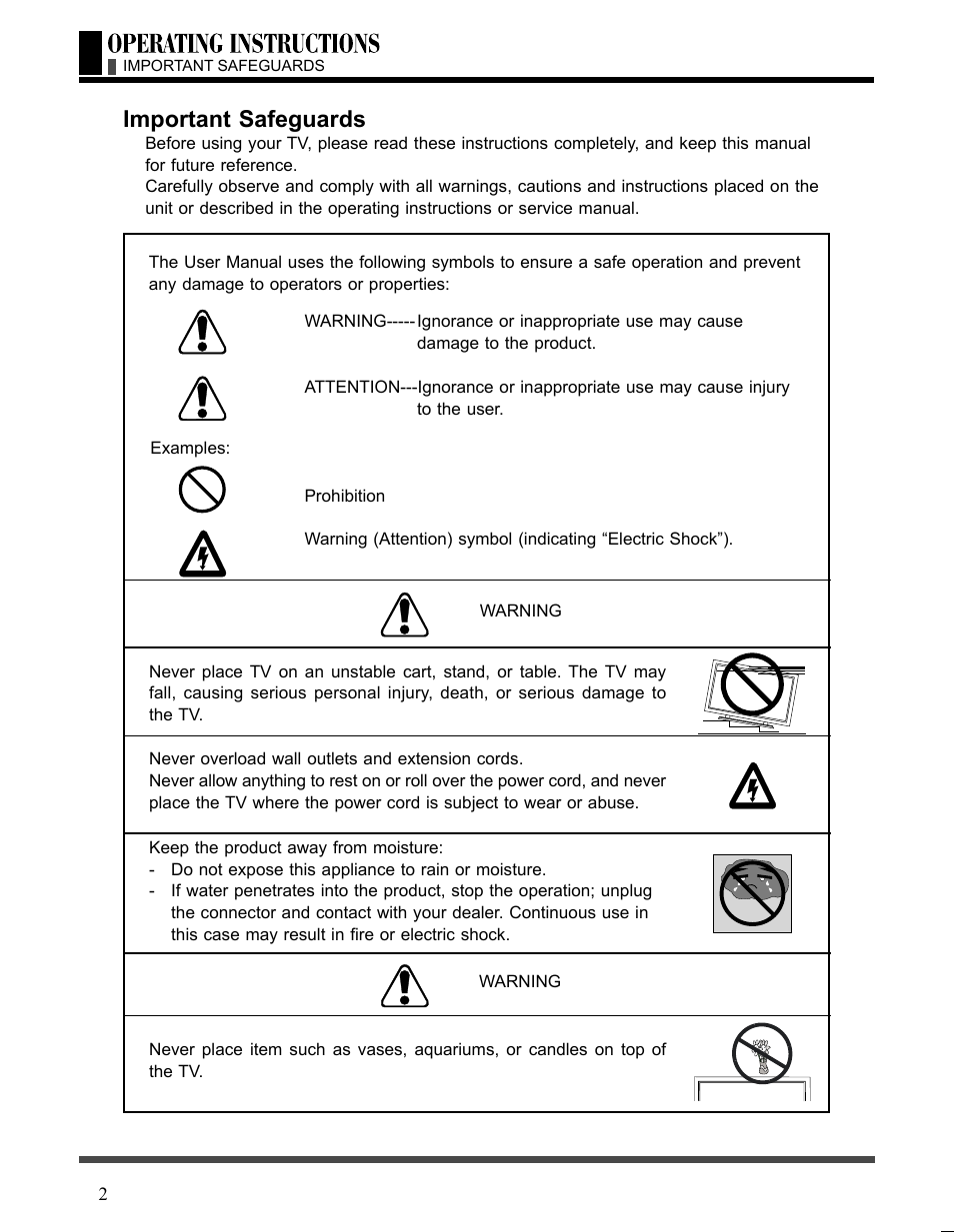 Important safeguards | Akai LCT3226 User Manual | Page 3 / 50