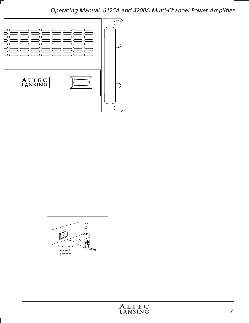 Altec Lansing 4200A User Manual | Page 7 / 16