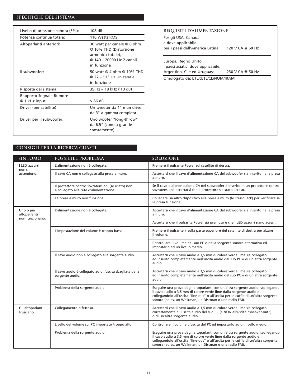 Altec Lansing CS21 User Manual | Page 13 / 44