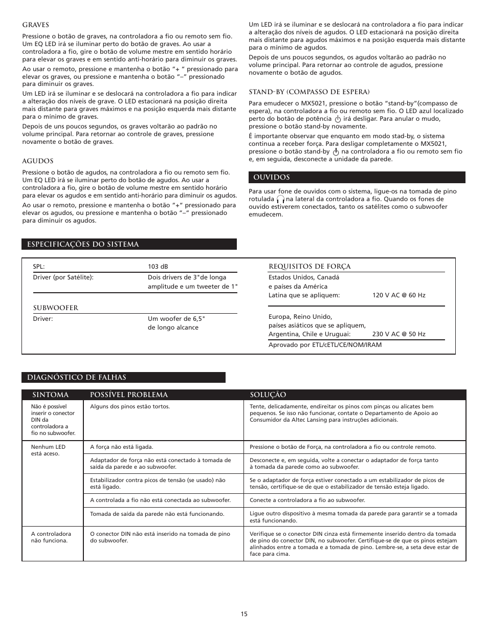 Altec Lansing THX MX5021 User Manual | Page 17 / 20
