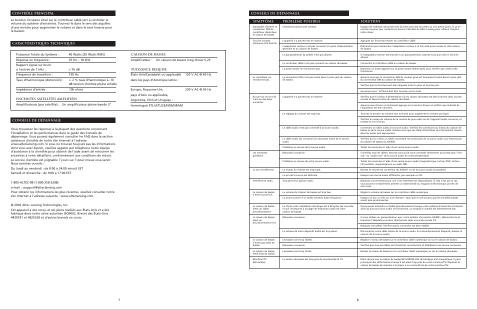 Altec Lansing XA3021 User Manual | Page 5 / 10