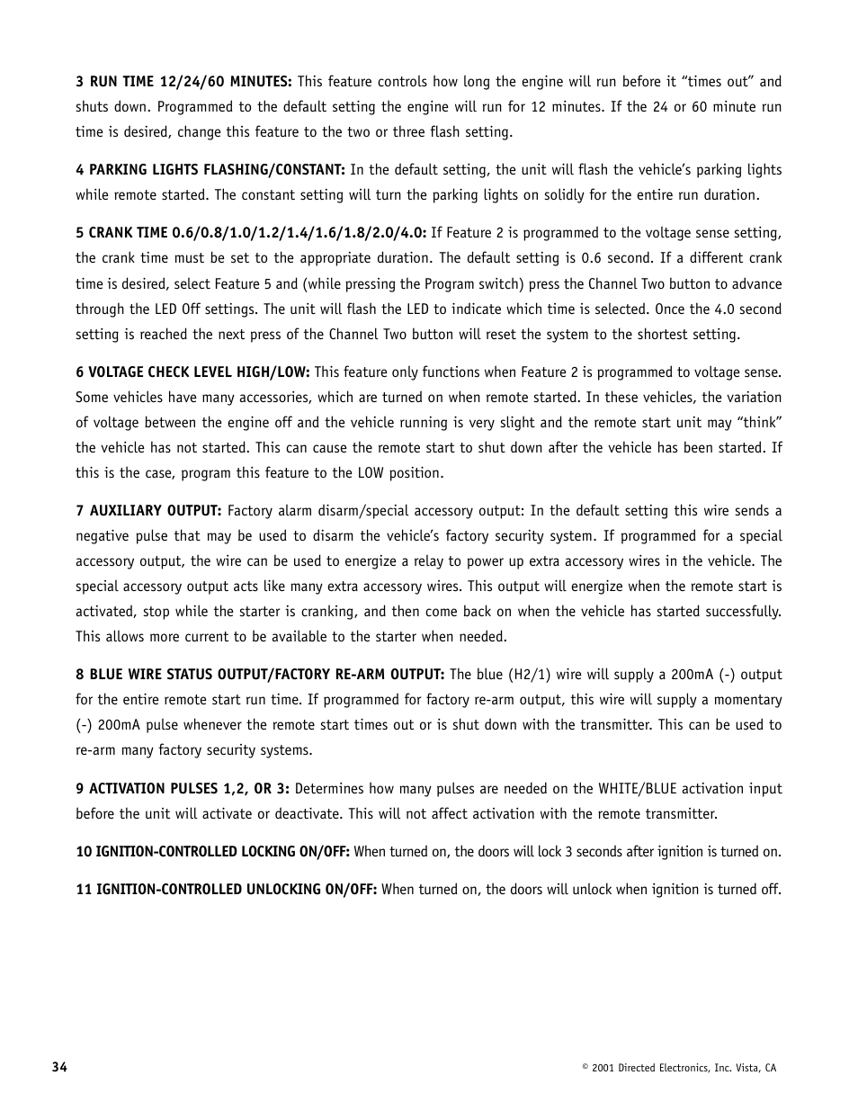 Avital AviStart 3000 User Manual | Page 34 / 40