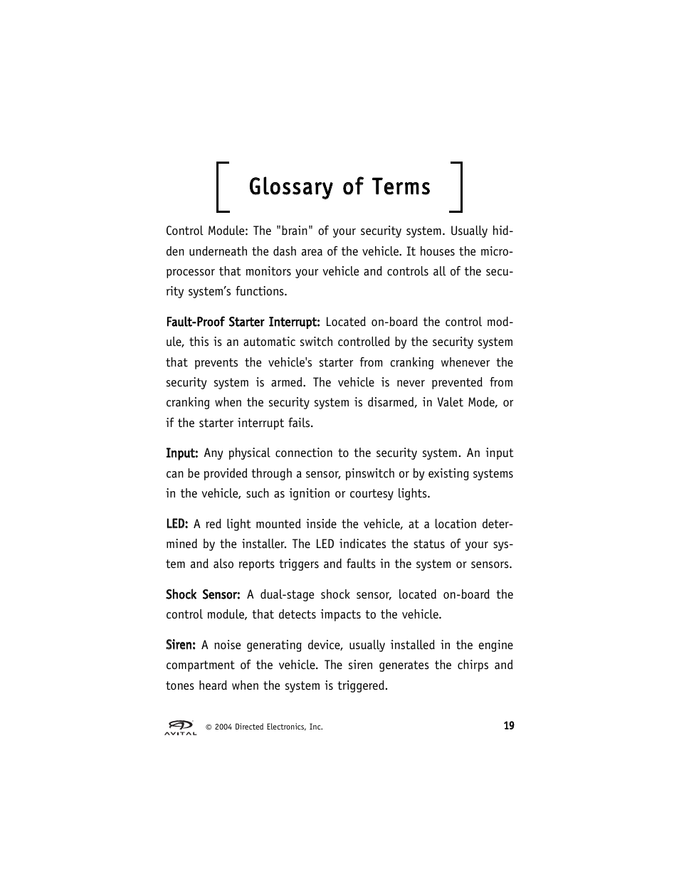 Avital 2300 User Manual | Page 23 / 26