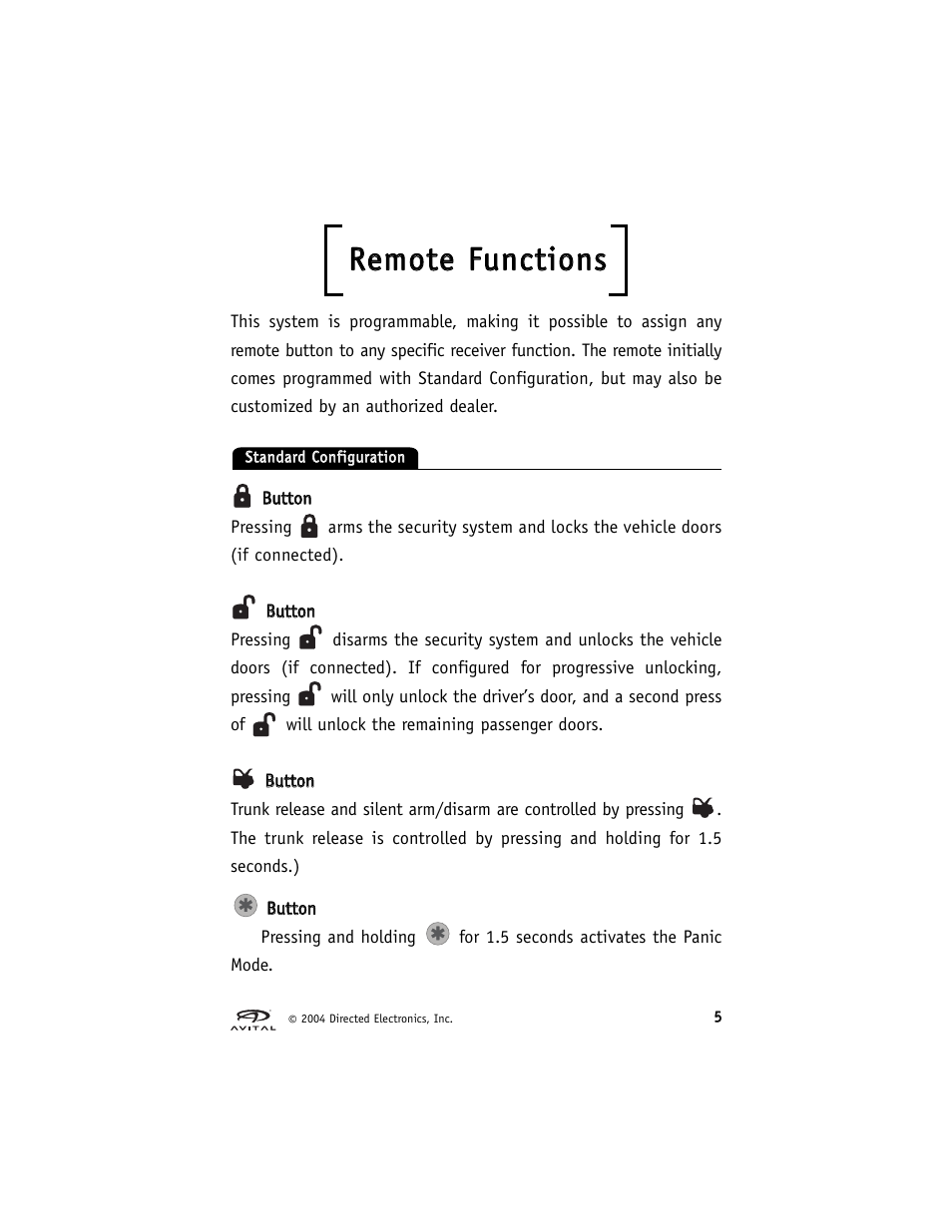Rreem mo ottee ffu un nccttiio on nss | Avital 2300 User Manual | Page 9 / 26