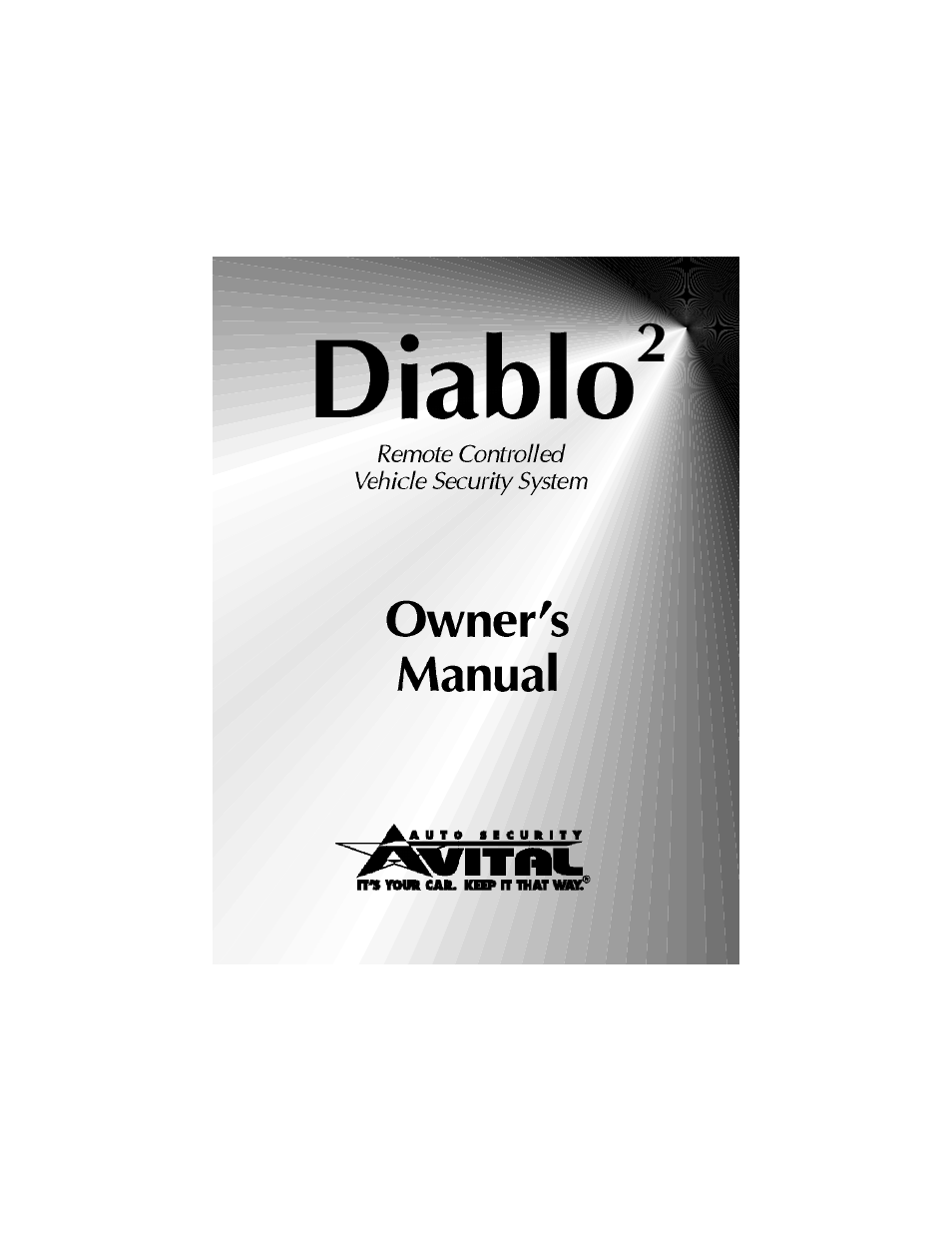 Avital Diablo 2 User Manual | 13 pages