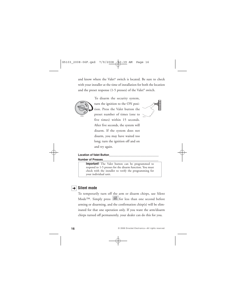 Avital G5103 User Manual | Page 19 / 43