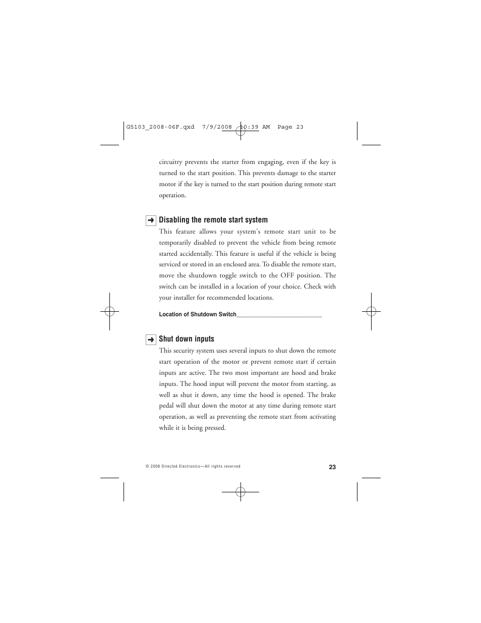 Avital G5103 User Manual | Page 26 / 43