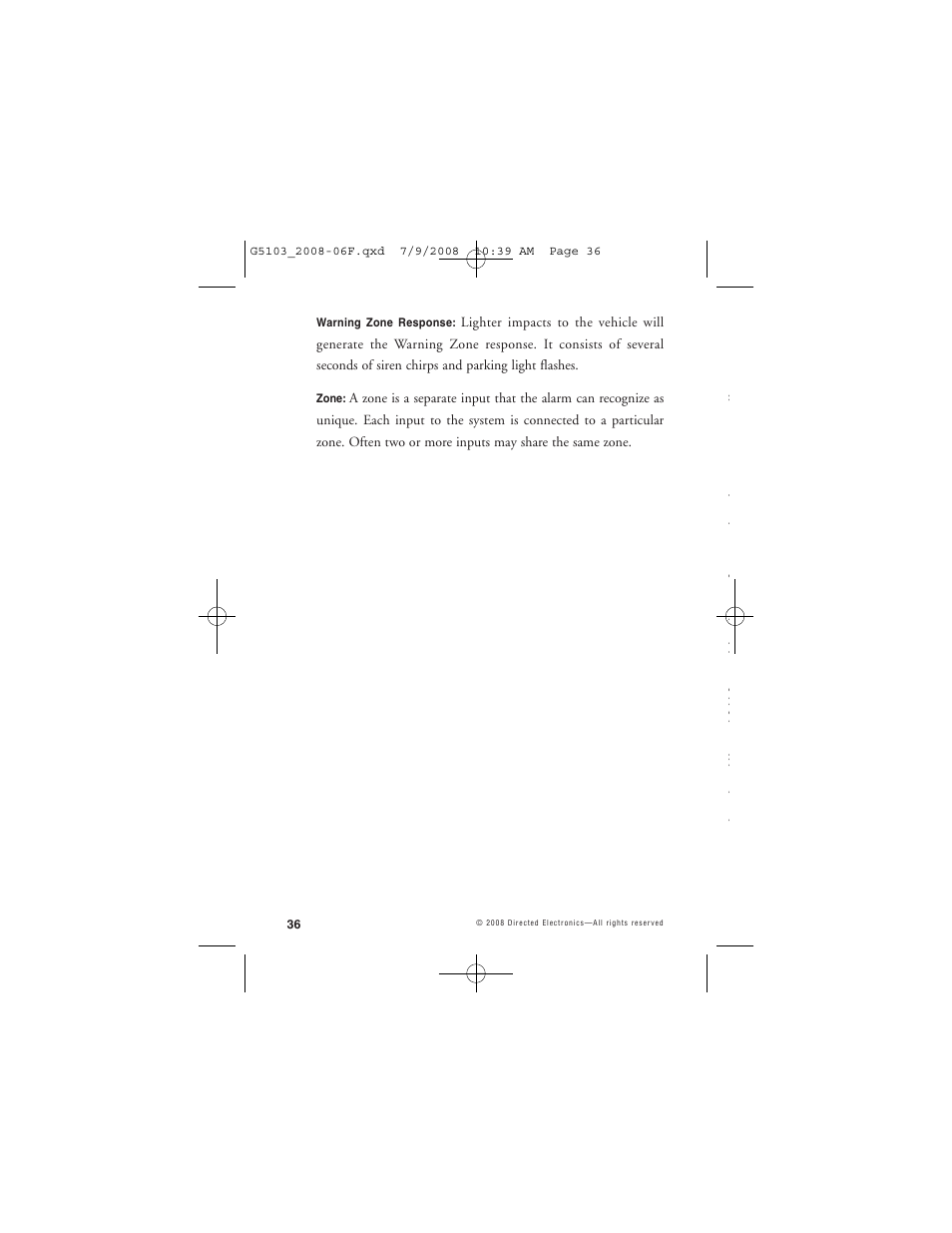 Avital G5103 User Manual | Page 39 / 43