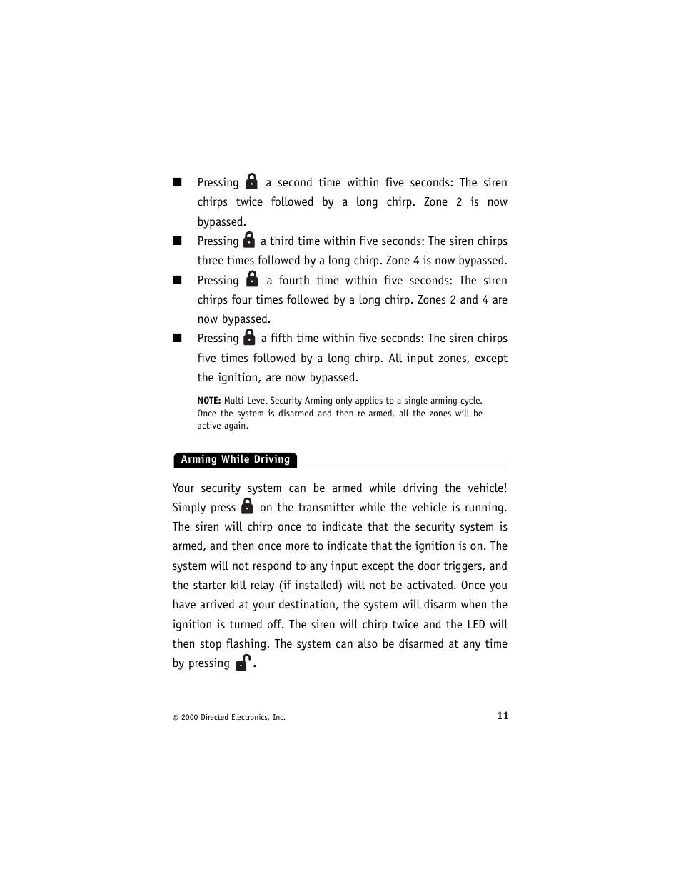 Avital 3300 User Manual | Page 15 / 40