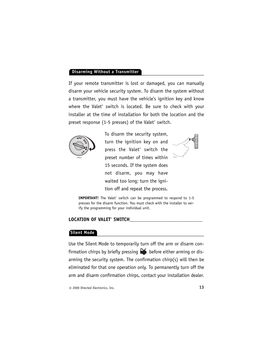 Avital 3300 User Manual | Page 17 / 40