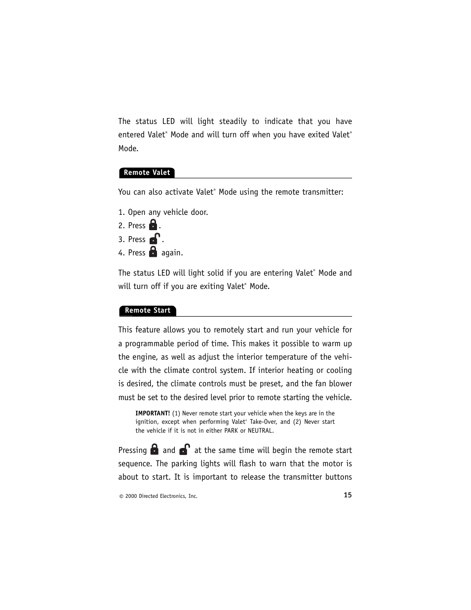 Avital 3300 User Manual | Page 19 / 40