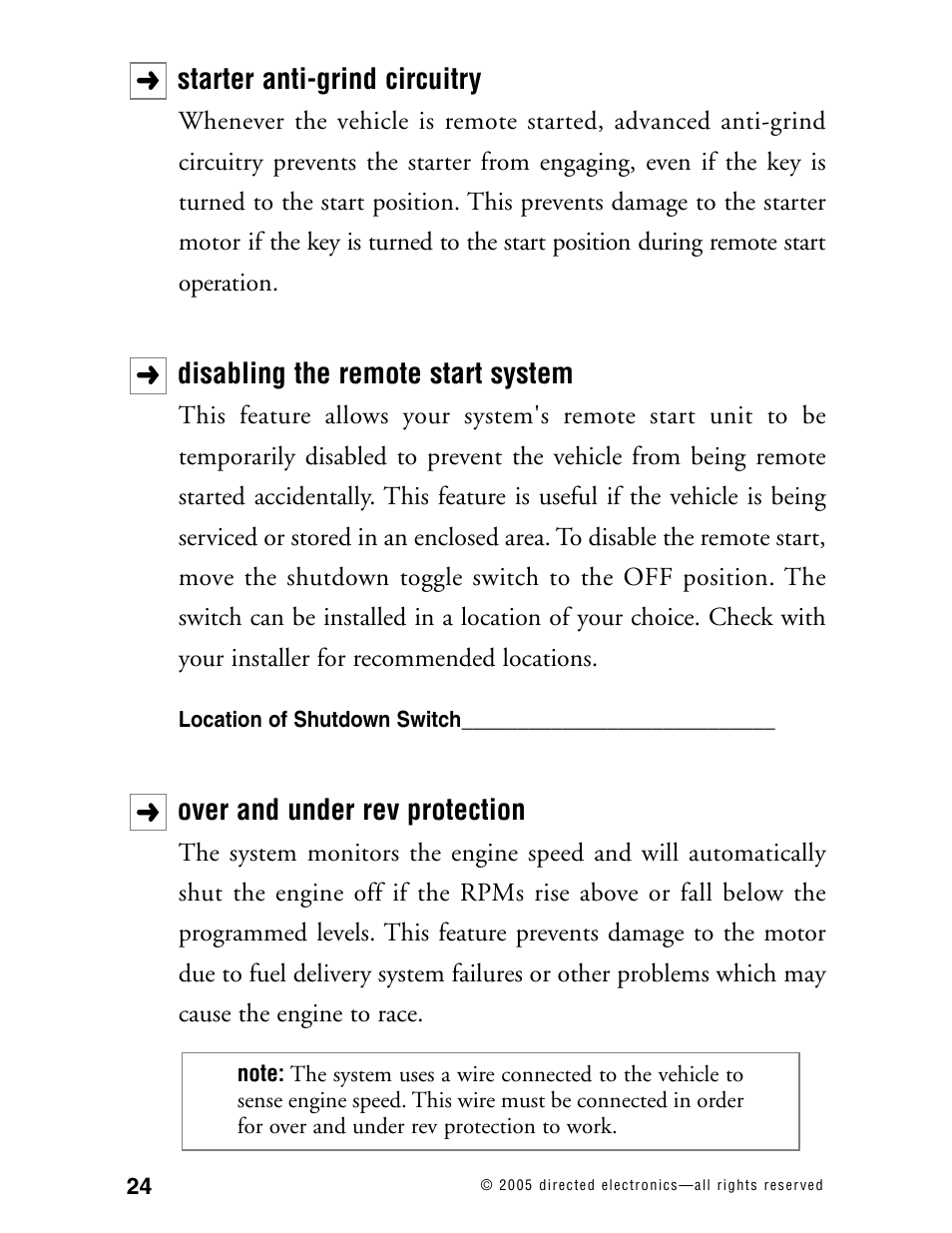 Avital Model 4300 User Manual | Page 27 / 45