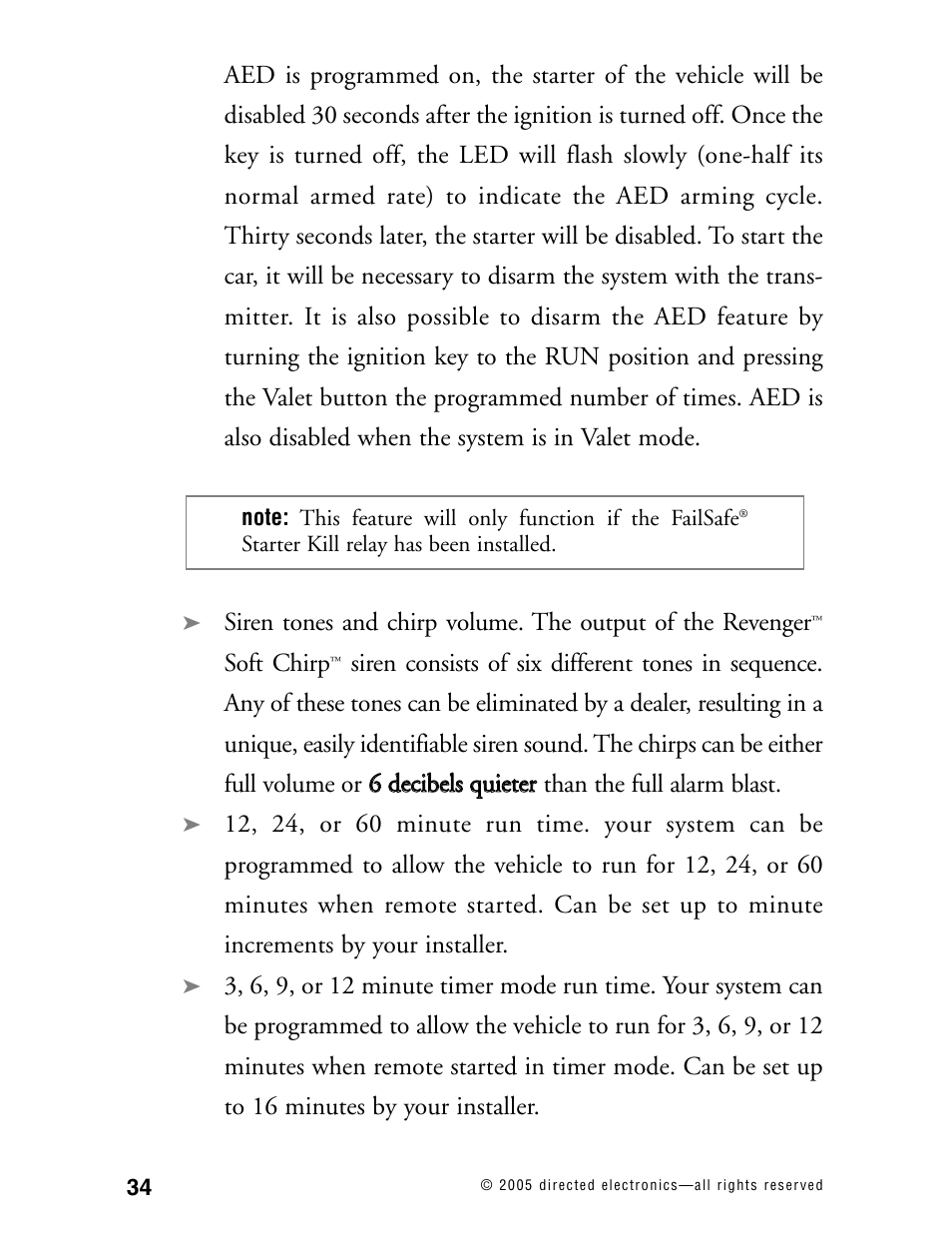 Avital Model 4300 User Manual | Page 37 / 45