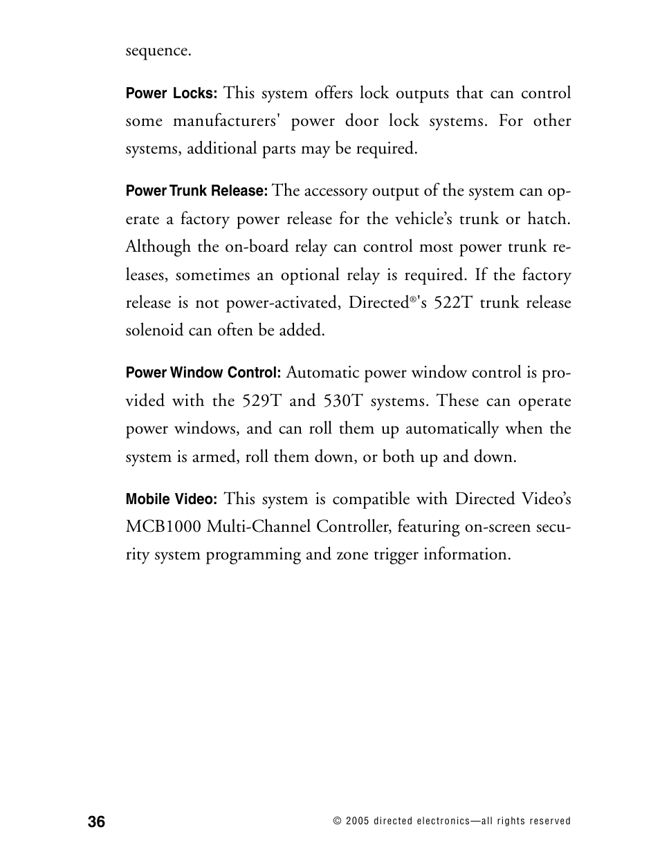 Avital Model 4300 User Manual | Page 39 / 45