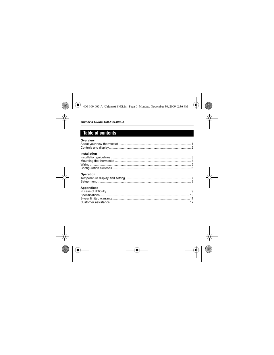 Aube Technologies TH109PLUS User Manual | Page 2 / 14