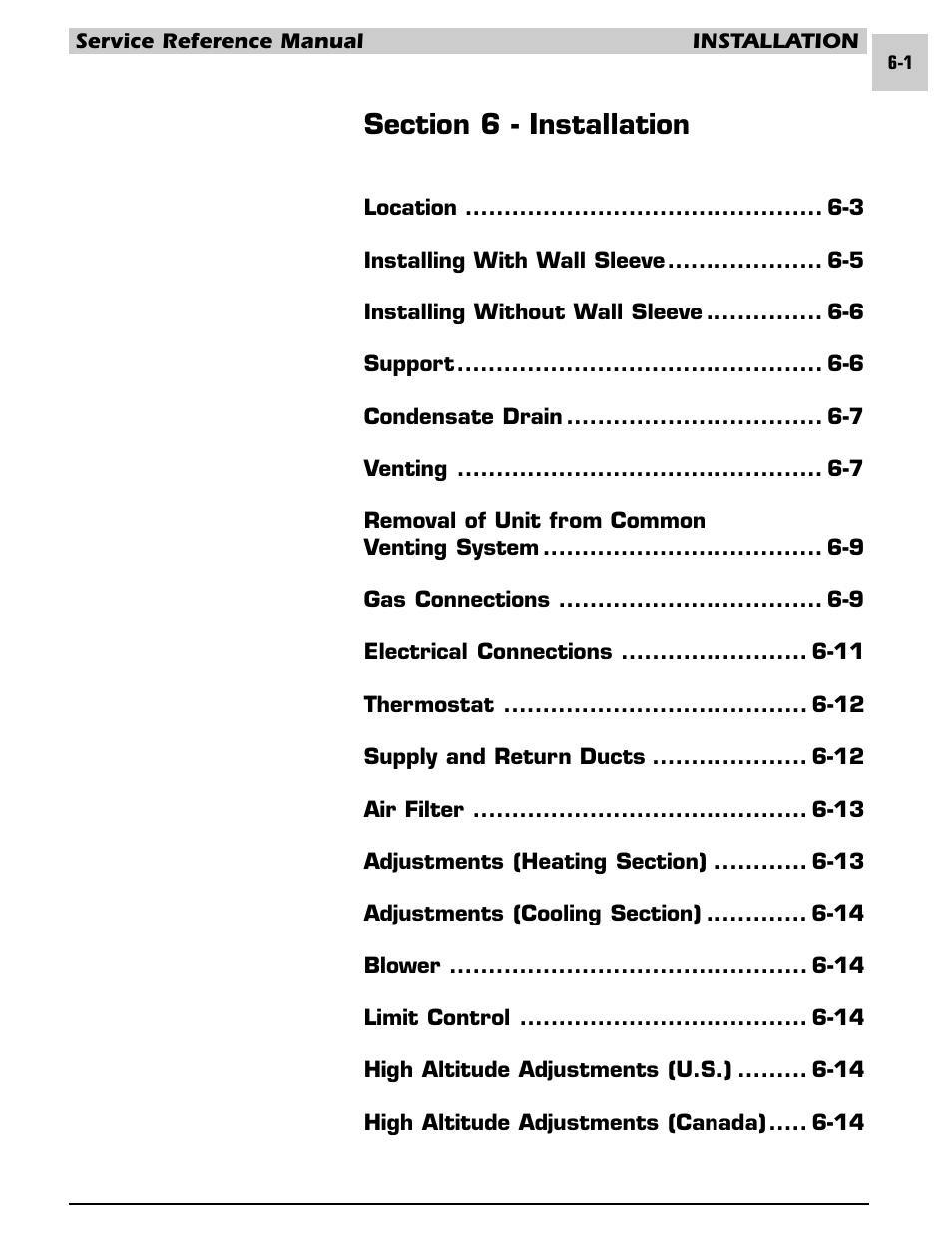 Section 6 - installation | Armstrong World Industries HWC PREMIER 183 User Manual | Page 108 / 196