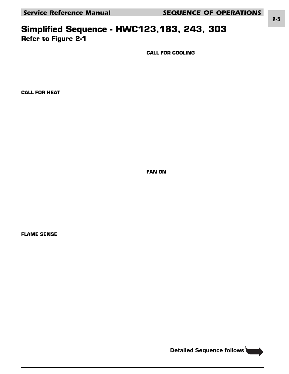 Service reference manual sequence of operations, Refer to figure 2-1 | Armstrong World Industries HWC PREMIER 183 User Manual | Page 15 / 196