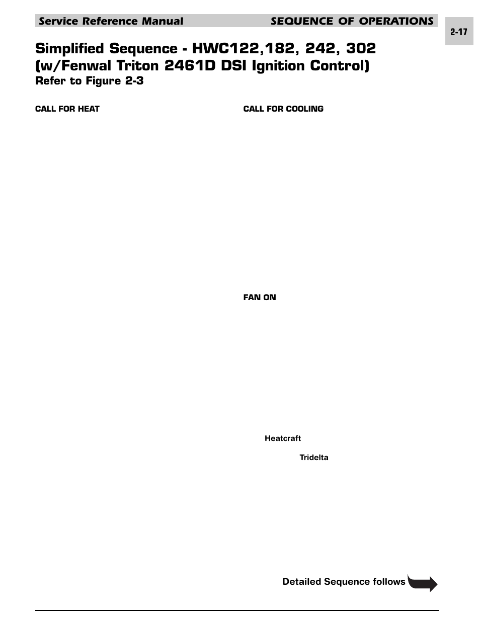 Service reference manual sequence of operations, Refer to figure 2-3 | Armstrong World Industries HWC PREMIER 183 User Manual | Page 27 / 196
