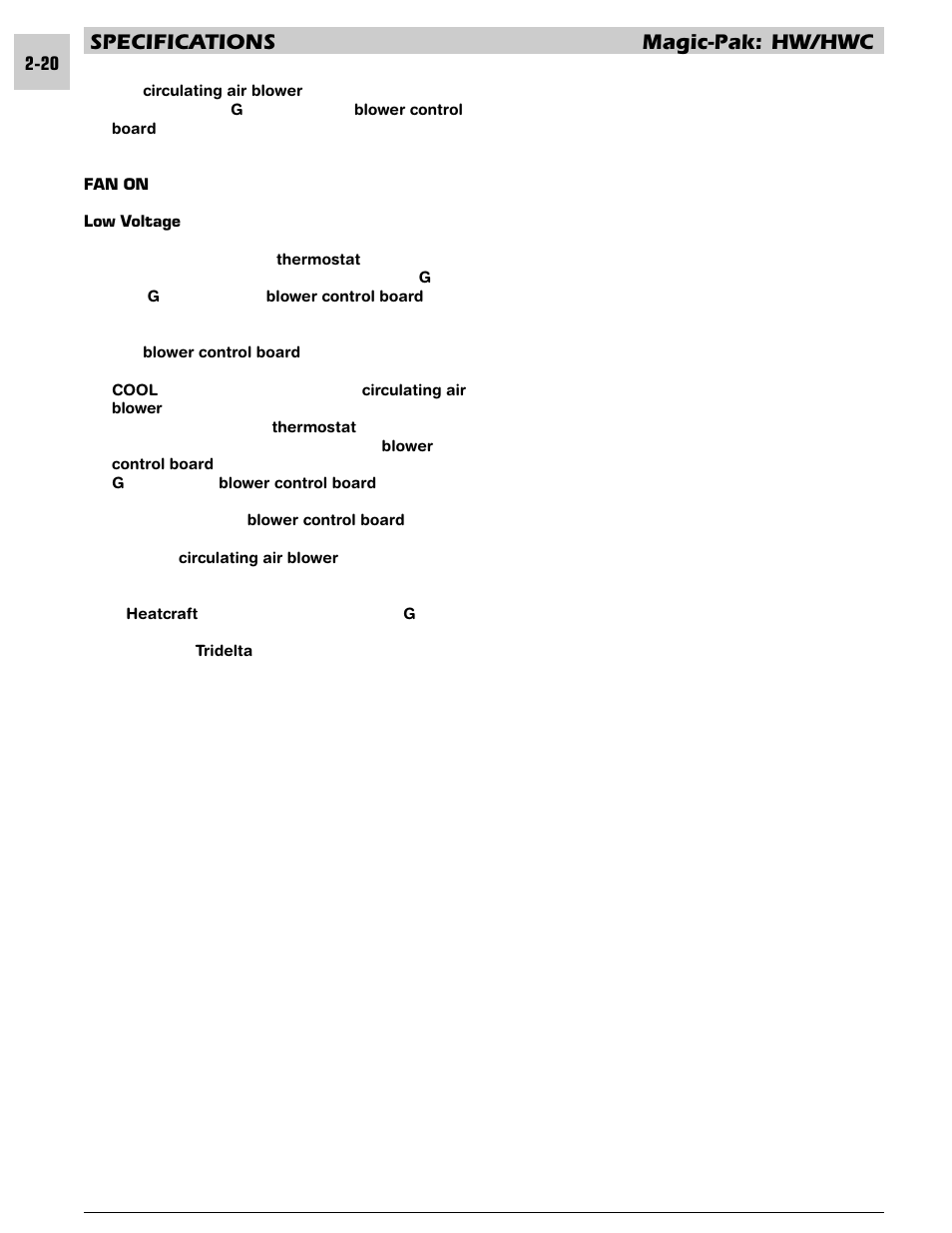 Specifications magic-pak: hw/hwc | Armstrong World Industries HWC PREMIER 183 User Manual | Page 30 / 196